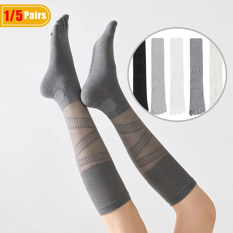 Ankle Support Badminton - 1/5 쌍 여성용 압축 다섯 손가락