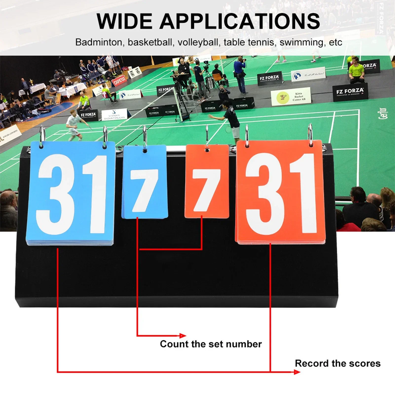 Badminton Scoreboard - 탁구 농구 배드민턴을 위한 4 자리