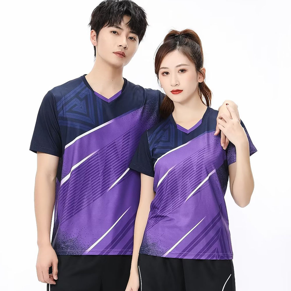 Badminton Wallpaper - 남녀공용 테니스 탁구 티셔츠, 반팔 스포츠