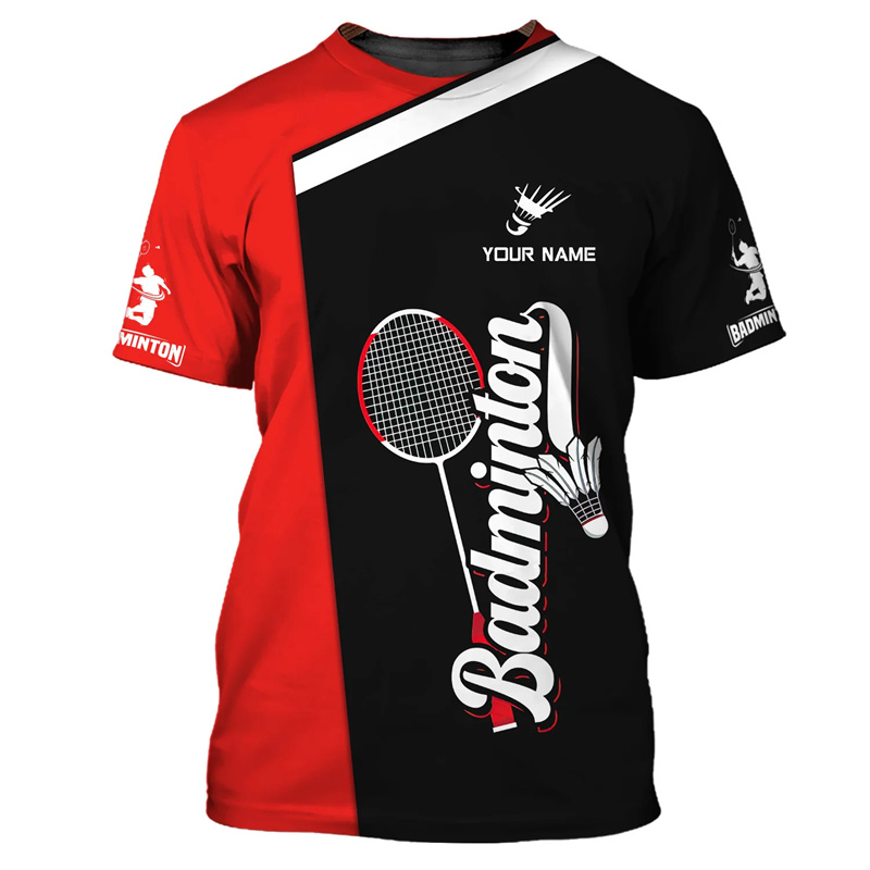 배드민턴 스포츠 티셔츠 남성 의류 멋진 소설 3D 인쇄 - Badminton Wallpaper 리뷰 및 가격