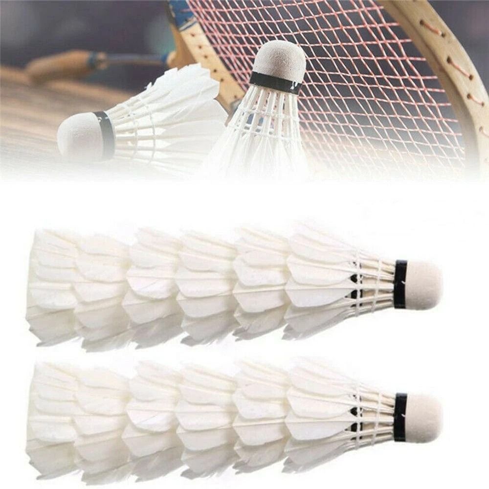 새로운 흰색 거위 깃털 배드민턴 셔틀콕 내구성 전문 배 - Badminton House 리뷰 및 가격